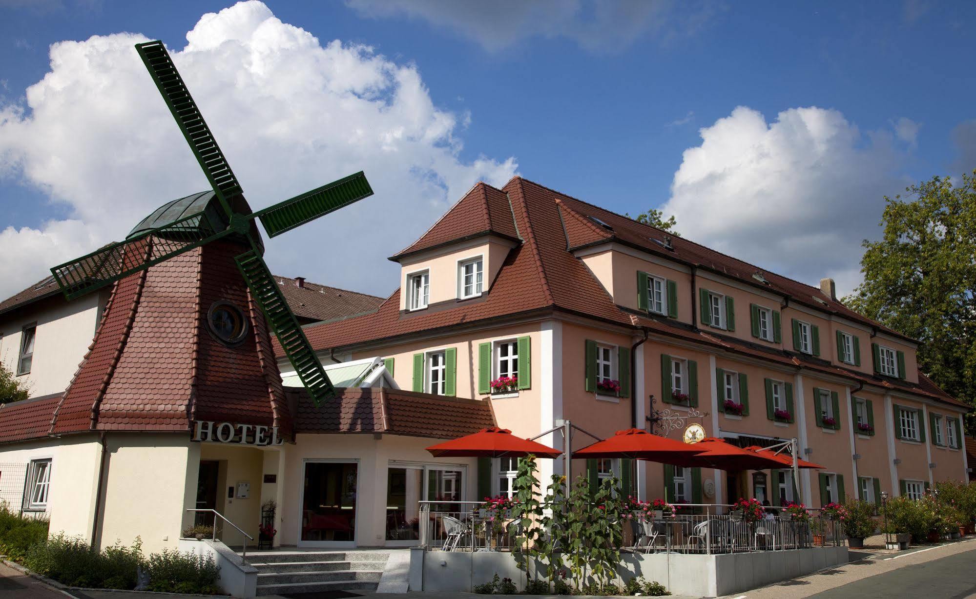 Hotel Restaurant Zur Windmuhle Ansbach Exterior photo